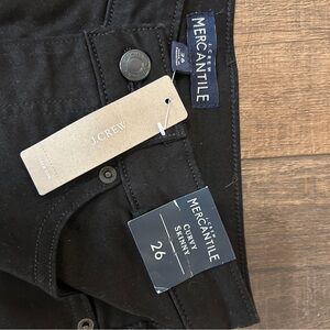 NWT J.Crew Mercantile Curvy Skinny Jeans in Black - Size 26